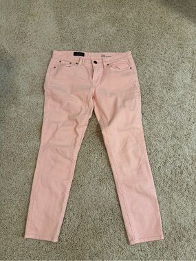 J. Crew Toothpick Ankle Light Pink Jeans